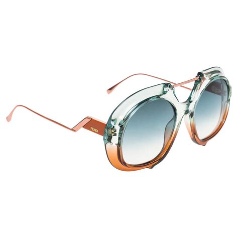 fendi tropical shine ff 0316/s women sunglasses - brown|Fendi Tropical Shine Brown Shaded Round Ladies Sunglasses.